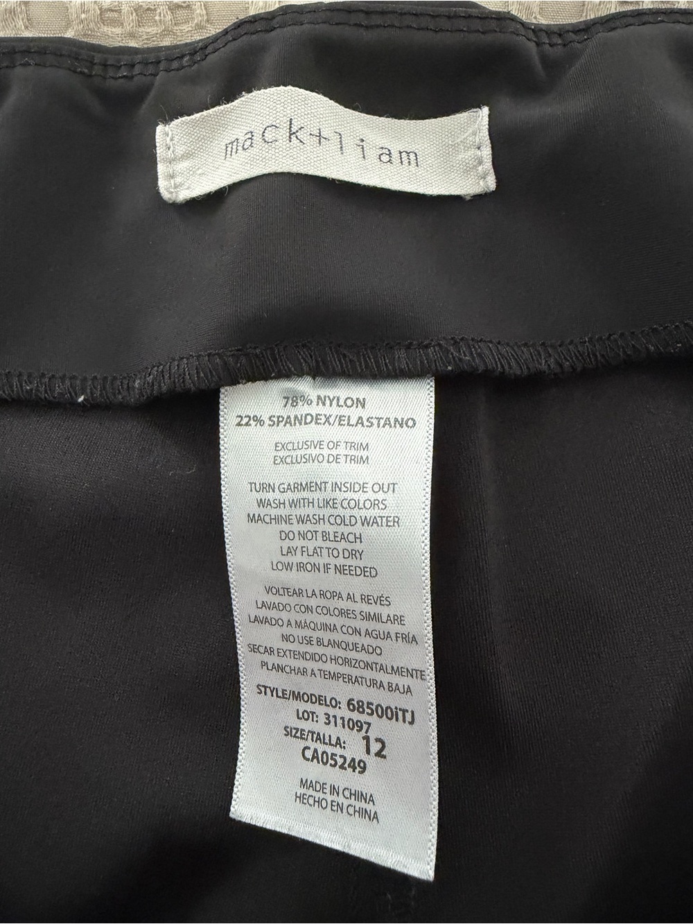 Mack + Liam Black Women's Wide Leg Pull On Cropped Culottes Pants 12 - Picture 2 of 8